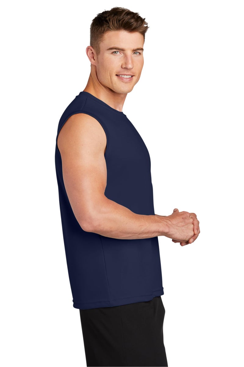 Clothe Co. Sleeveless Shirts for Men, Muscle Shirts for Men Dry Fit Tank Top, True Navy, M - Image 4